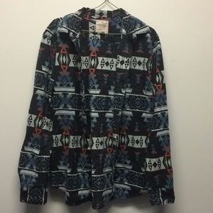 AEO Aztec Button-up Flannel